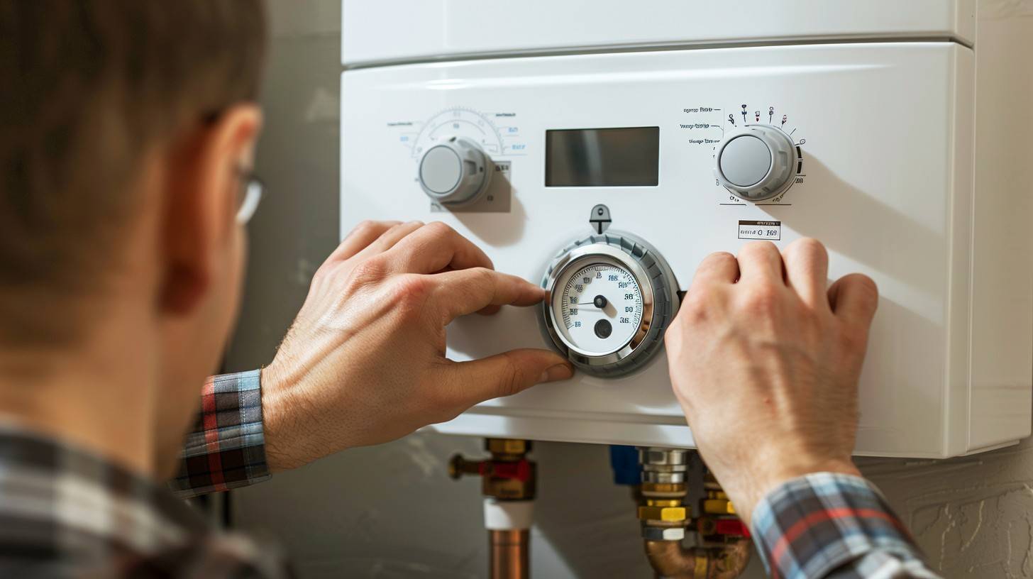 Illustration of a sealed boiler system with water and air balance