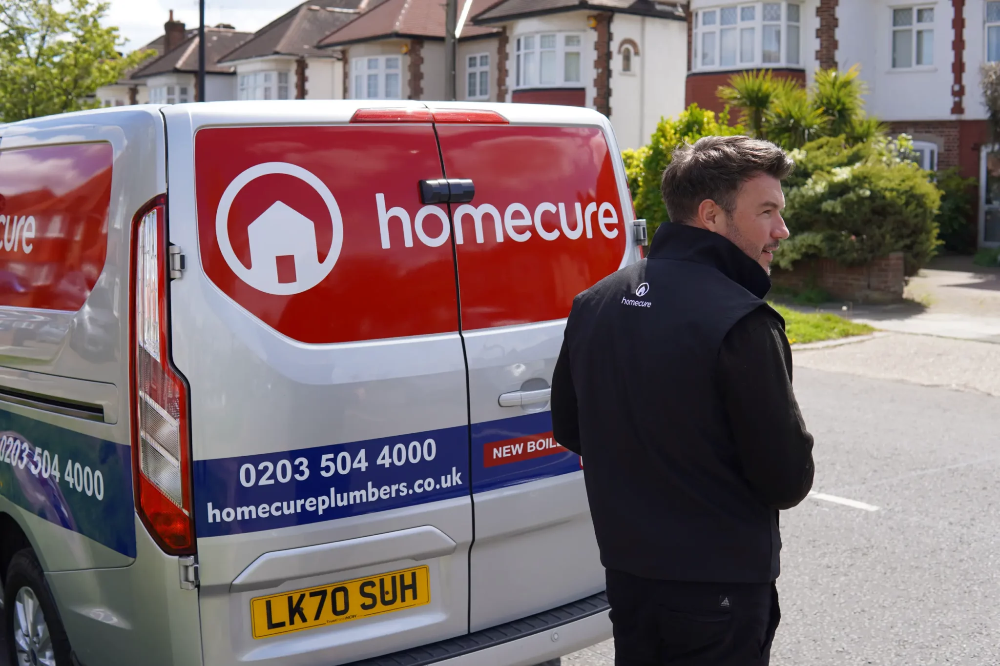 Homecure Chelsea plumber visiting a home for plumbing inspection